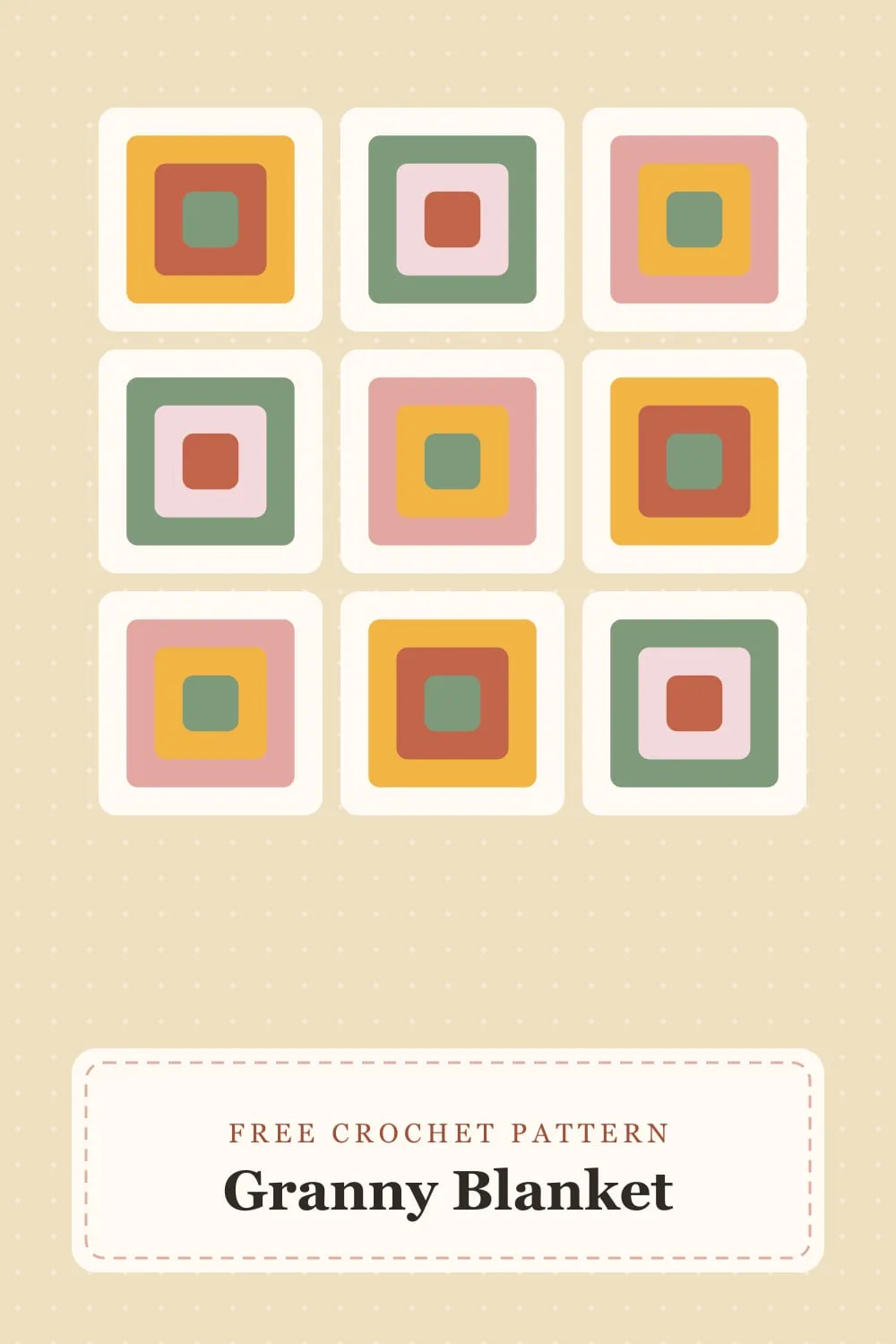 Sonnengelbe Granny-Square-Decke